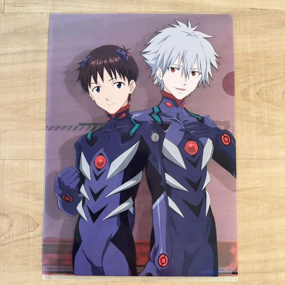 2 Neon Genesis‎ Evangelion Anime Ichiban Kuji Visual Art Sheet Clear File Poster